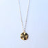 Minimalist Wavy Disc Gold Necklace